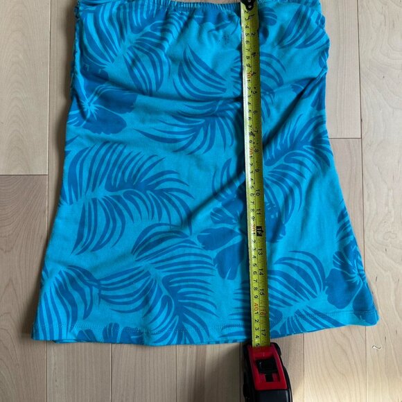 Vintage Y2K Hibiscus Tube Top – Stretchy Fit, Tropical Print - Picture 4 of 6